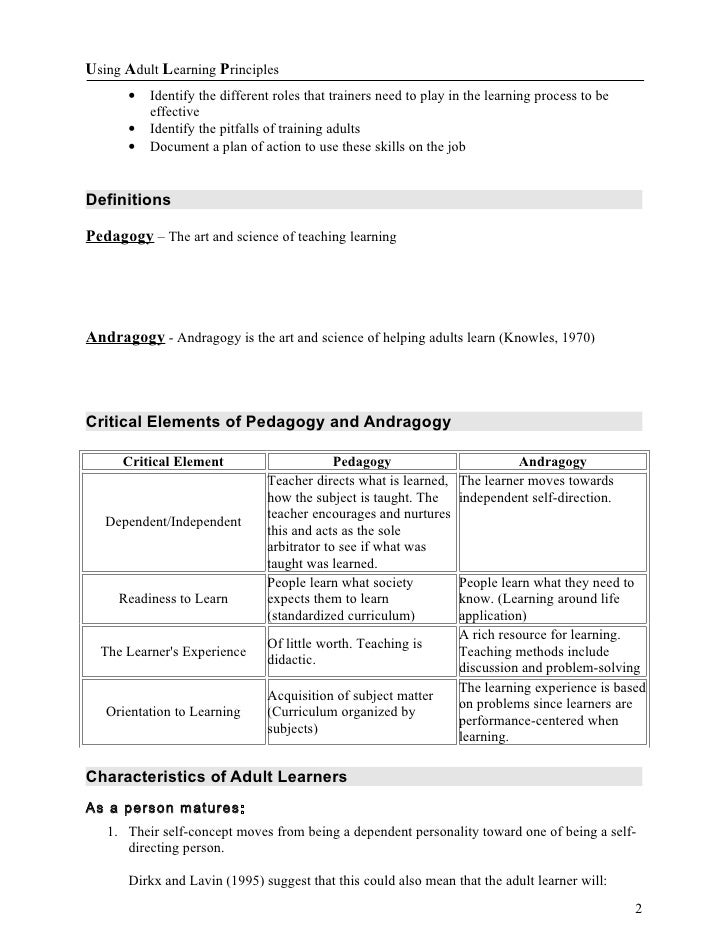 Ov Guide Adult Adult Learning And Training